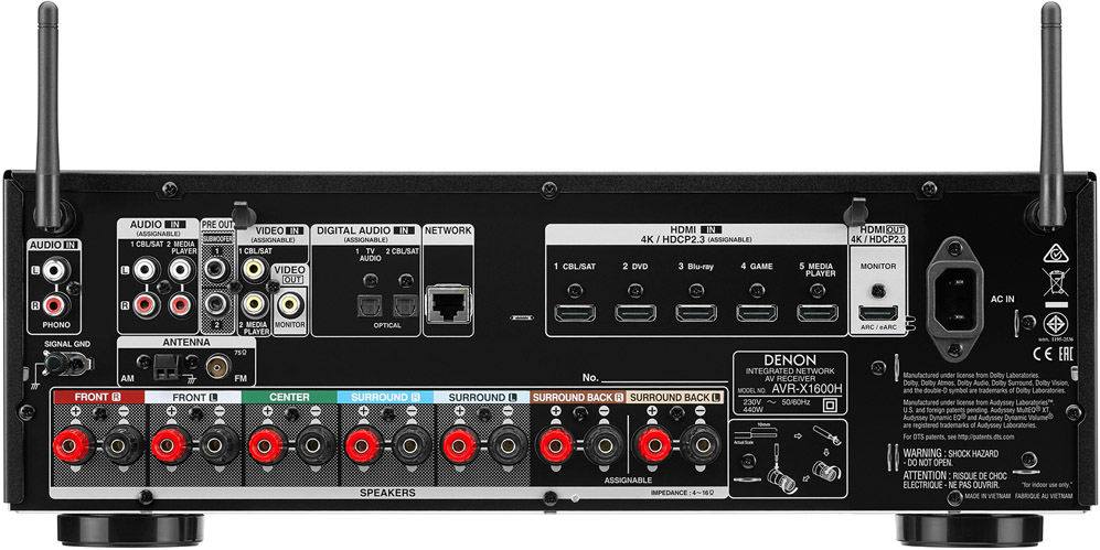 アンプ DENON AVR-X1600H レビュー】10万円以下で驚きの音質、デノン新AVアンプを聴く。5万円台